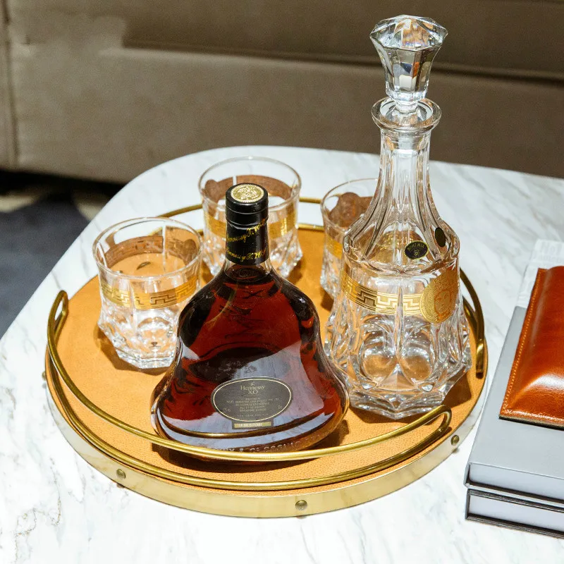 Металлический поднос Европейский украшения дома декоративная тарелка лоток для