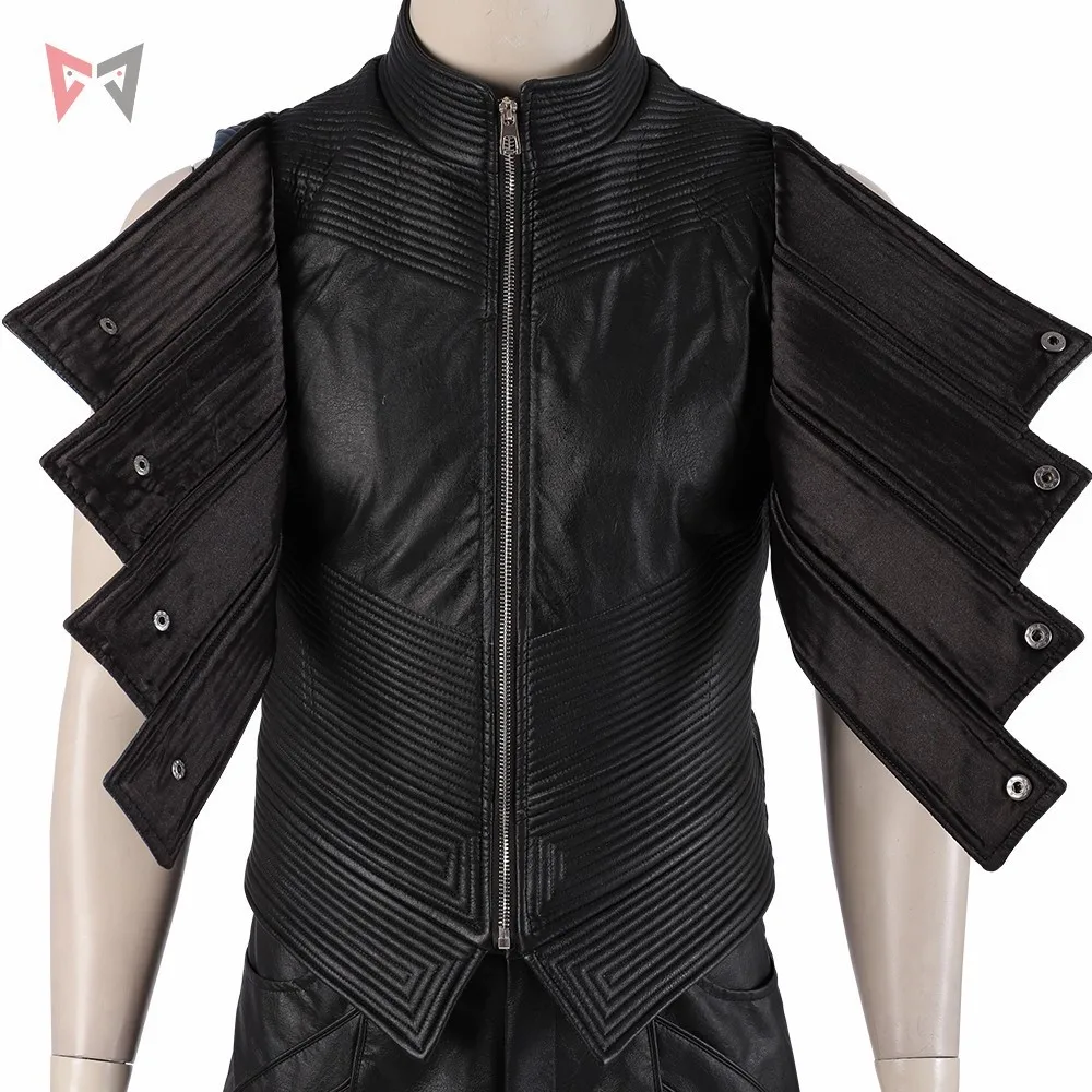 DMC Vergil косплей костюм игры Хэллоуин наряд из искусственной кожи куртка для мужчин Дети Индивидуальный заказ супергероя комплект
