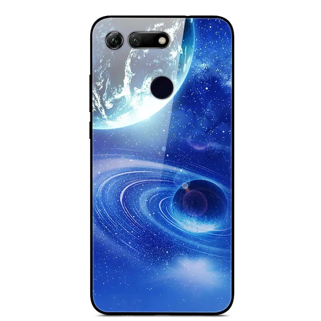 4 Для huawei Honor V20 чехол из стекла модный жесткий чехол для телефона для huawei Honor View 20 чехол View 20 V 20 закаленное мягкое бампер Honorv20 - Цвет: 4