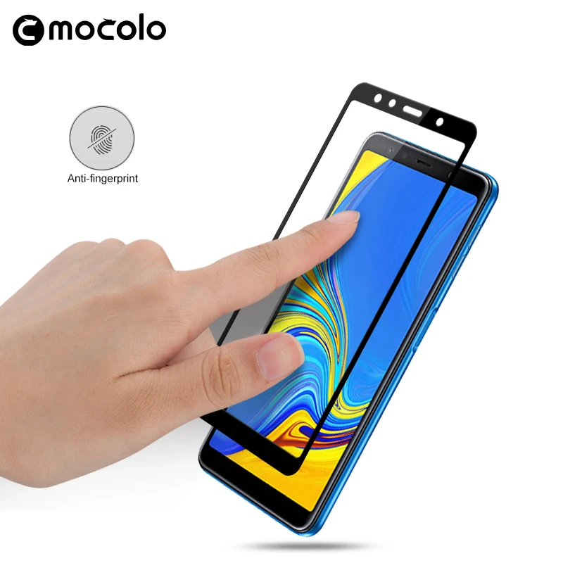 Закаленное стекло Mocolo для Samsung Galaxy A7 2018 твердая защитная пленка на полный экран