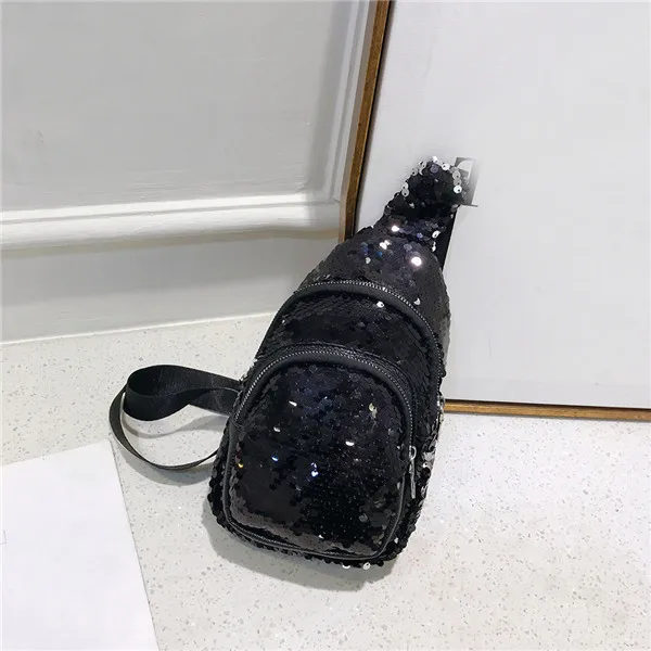 Black Сумки через плечо с пайетками, сумки на молнии, сумки-мессенджеры, вечерние сумки для женщин, сумки на плечо Sra bolsas Sac a основной - Цвет: Black