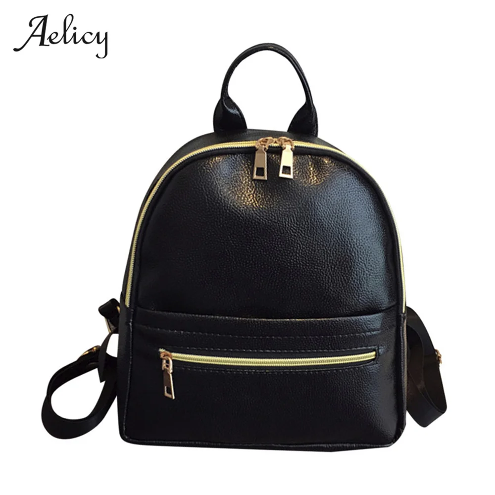Aelicy черный 2020 Новый Модный женский рюкзак из искусственной кожи мини для девочек