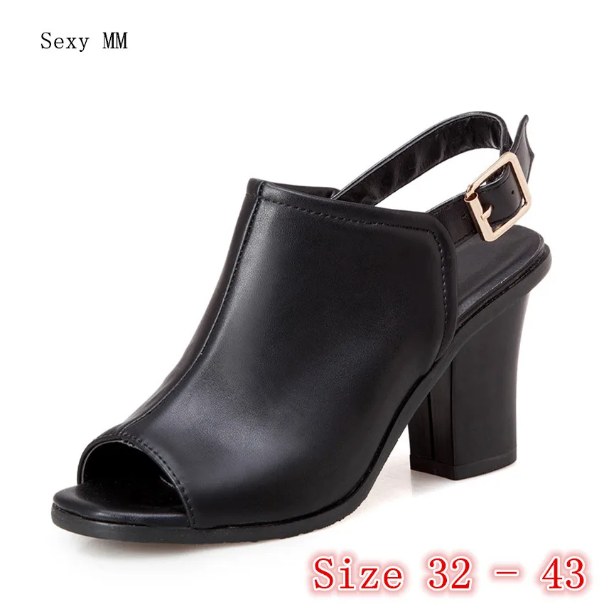 Женские сандалии гладиаторы обувь на высоких квадратных каблуках открытый носок