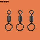 Рыболовные принадлежности для ловли карпа, металлический поворотный Рыболовный Вертлюг для ловли карпа с длинным корпусом и большим глазом, 4 # рыболовный поворотный Вертлюг