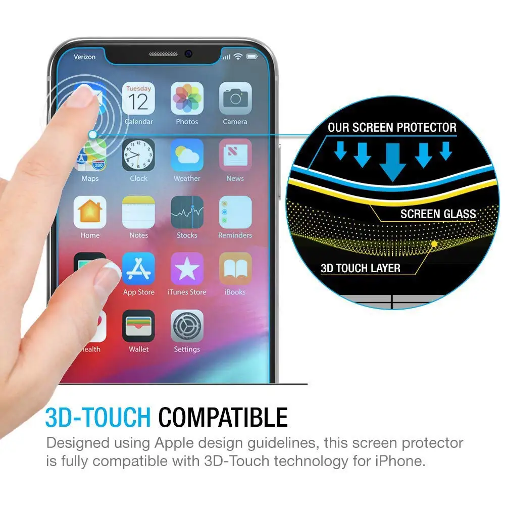 Закаленное стекло 9H с защитой от синего света для iphone X XR XS MAX Защита экрана 5 5C 5S SE 6