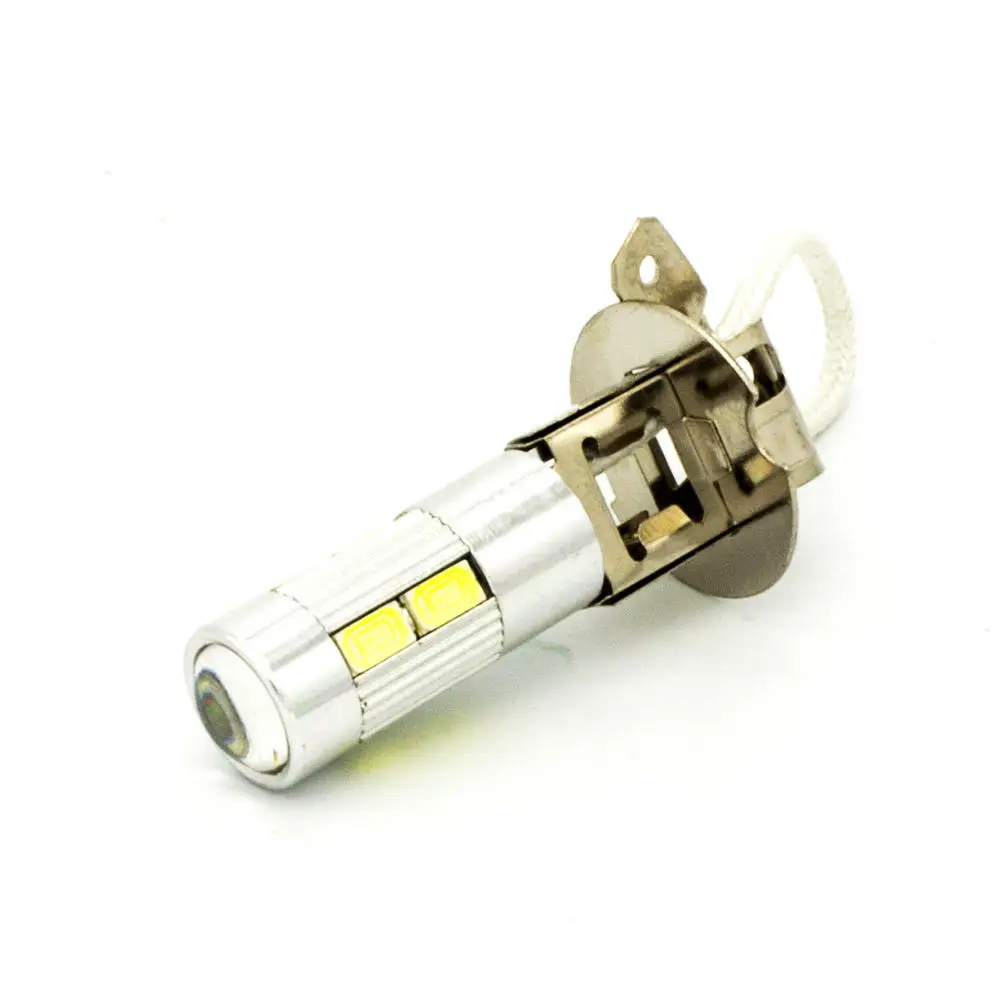 Светодиодсветодиодный лампы H3 PK22S 10 5730 SMD с алюминиевой крышкой белые голубые
