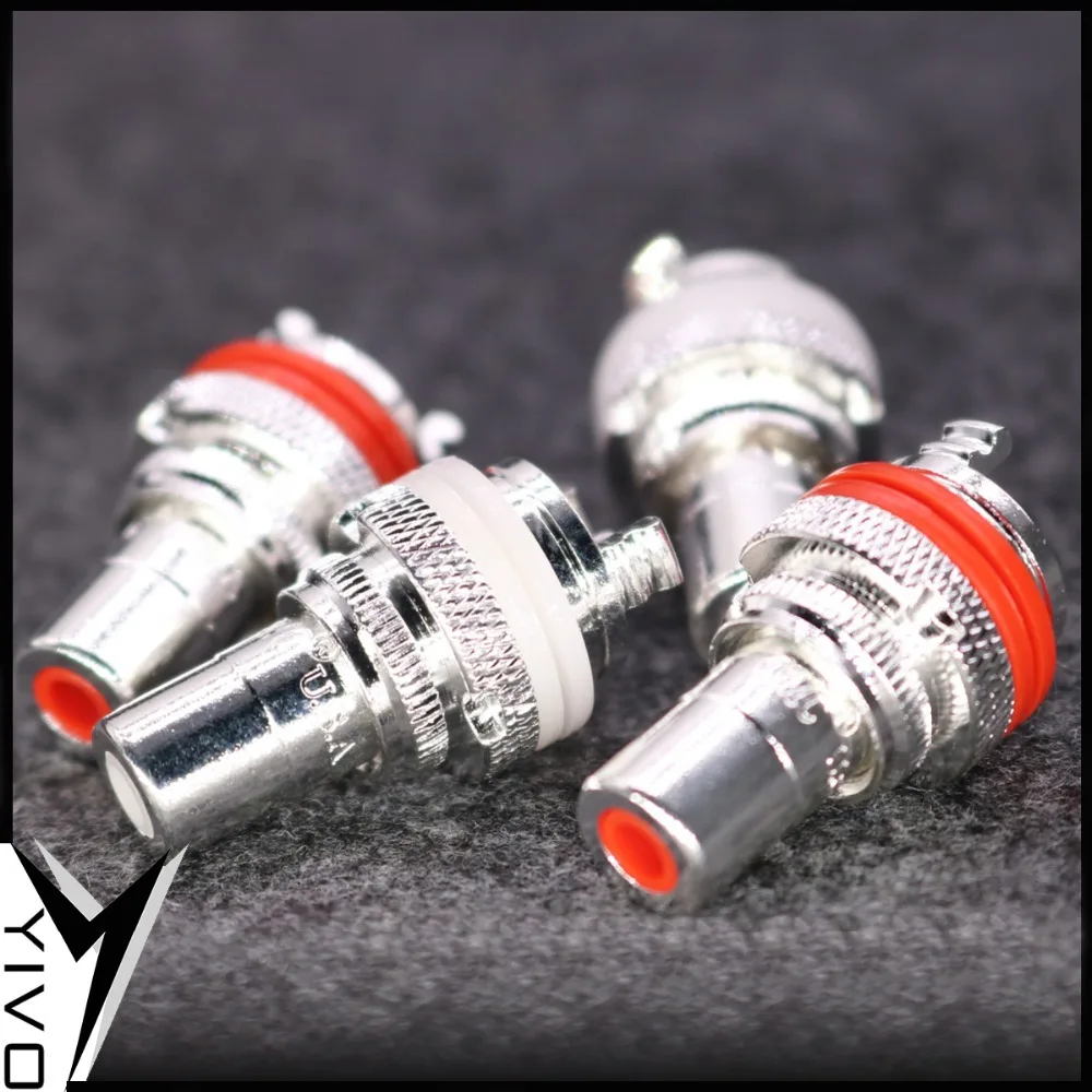 8 шт. YIVO Hi-end HIFI XSSH латунь медь родий посеребренный гнездовой RCA разъем мм