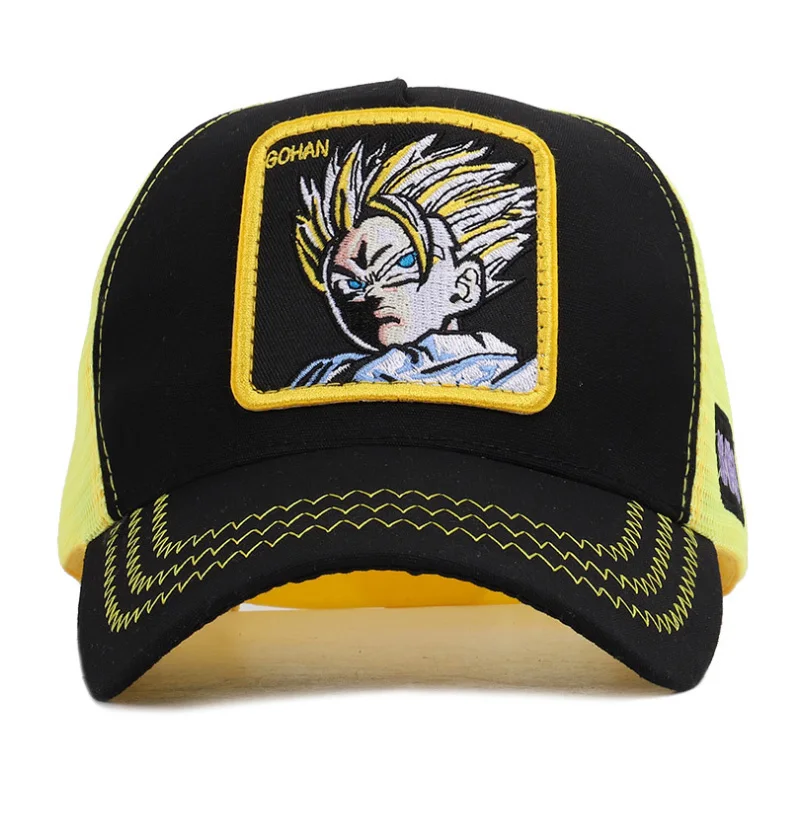 Dragon Ball Goku бейсбольная кепка s для мужчин и женщин Snapback Хип-Хоп Кепка летняя Bone gorra hombre Регулируемая Кепка для водителя грузовика сетчатая Кепка для папы CZX7