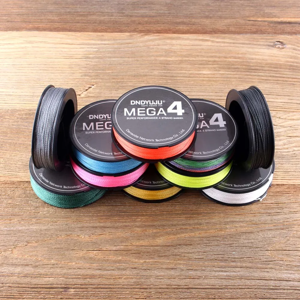 DNDYUJU Super Strong 4 strand 100M 100% PE Braided Fishing Line 10-80LB Multifilament Carp Saltwater | Спорт и развлечения
