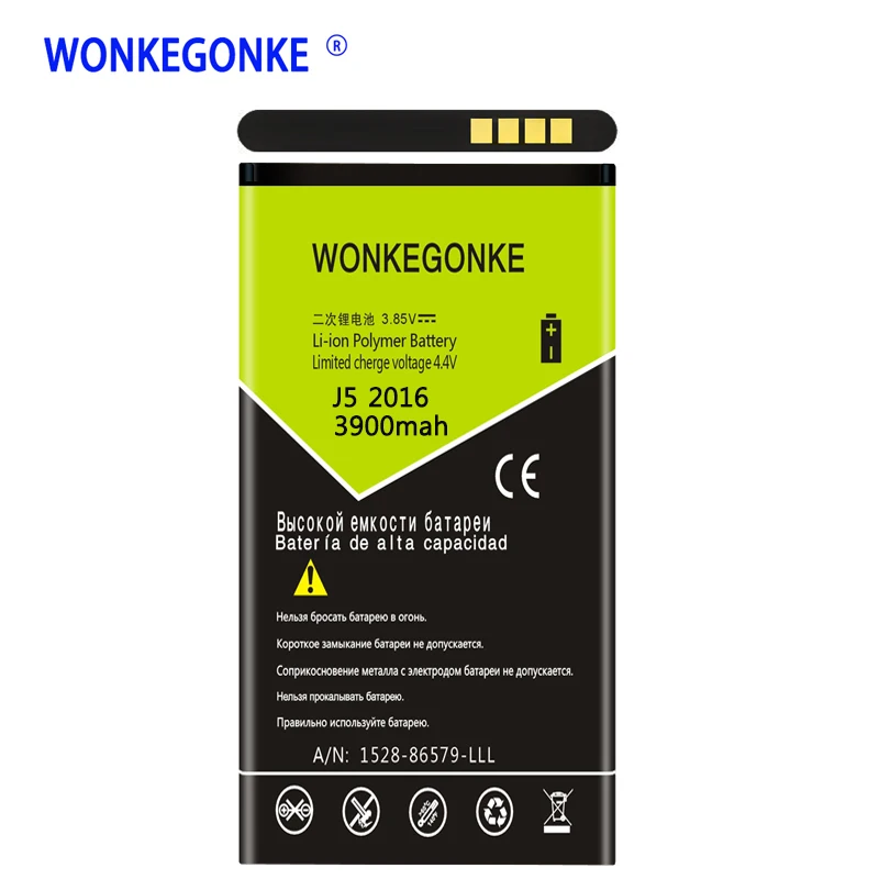 WONKEGONKE EB BJ510CBC li ion аккумулятор для телефона Samsung Galaxy J5 2016 Edition j5109 j5108 J510