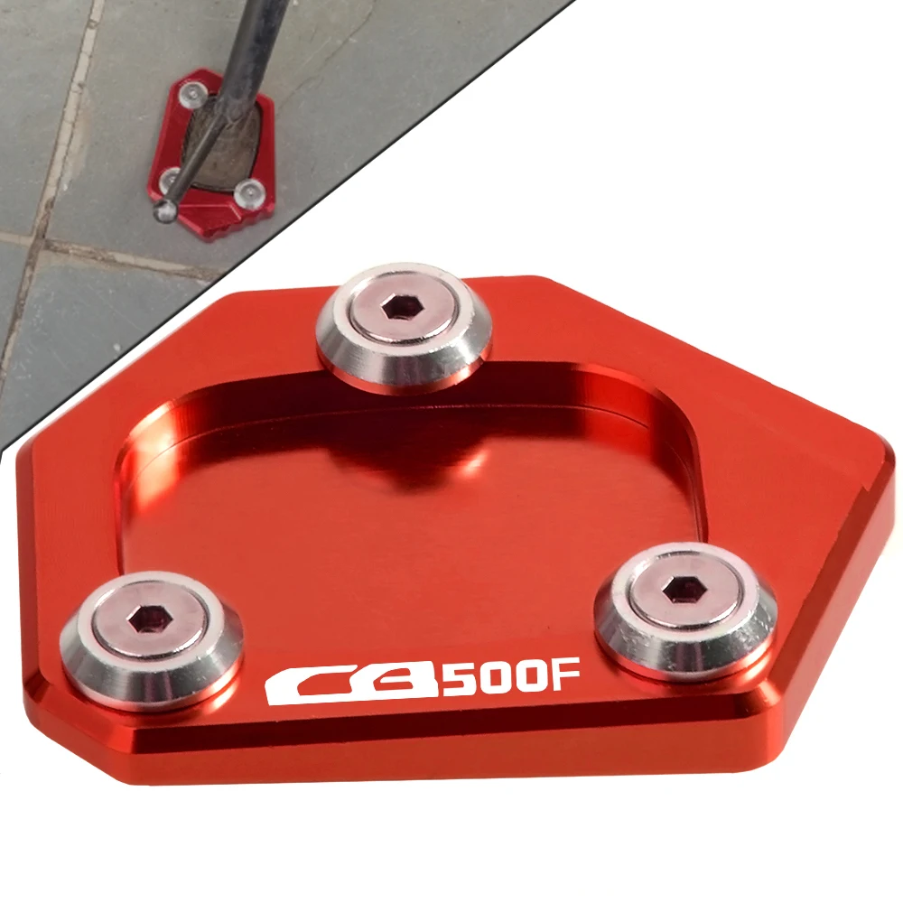 CNC алюминиевая подножка, боковая подставка, пластина для увеличения, ножная пластина, боковая подножка, удлиняющая Накладка для Honda CB500F 2013