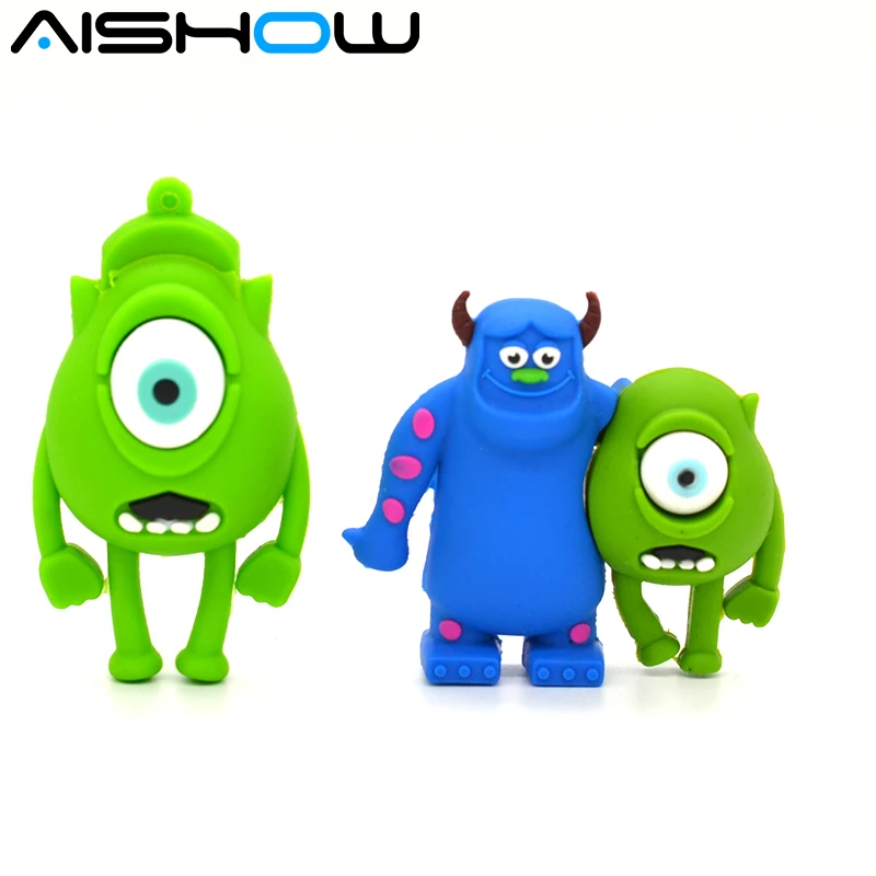 Новый милый монстр университет улыбка корова 64 ГБ 32 16 8 1 Mike Wazowski USB 2 0 карта памяти