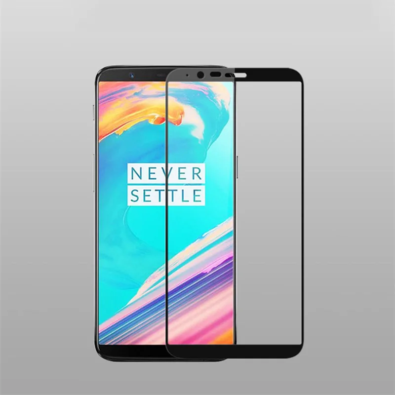 

5pcs Full screen tempered glass protector oneplus 5T vidrio pantalla cristal mica szklo tela vidro verre trempe one plus 5 sklo