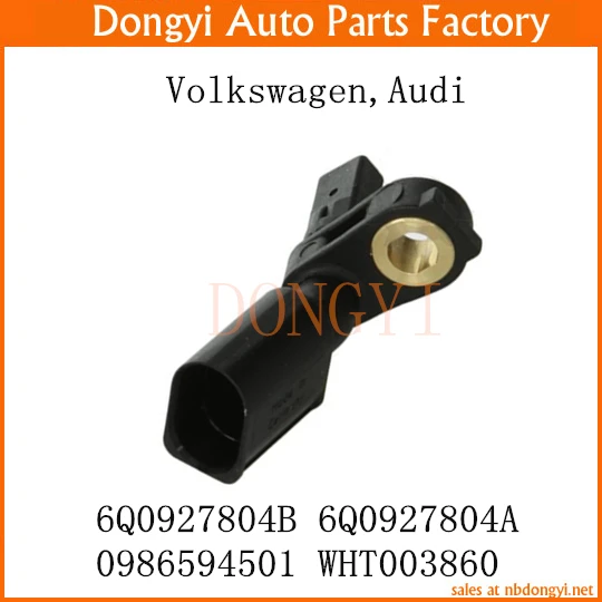 Новый ABS Датчик Частота Вращения Колеса OEM 6Q0927804B 6Q0927804A 0986594501 WHT003860 ДЛЯ Volkswagen Audi|sensor