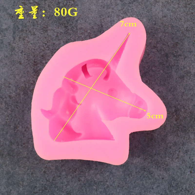 Unicorn Meteor Tail Cake Decoration Silicon Mold Chocolate DIY Liquid Turn Sugar Aromatic Fumigata Plaster A1679 | Дом и сад