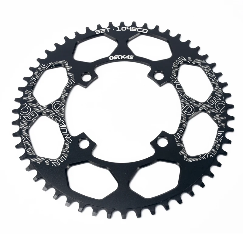 Горный велосипед бензопилы MTB коленчатый набор алюминий 104BCD круглая пластина 40