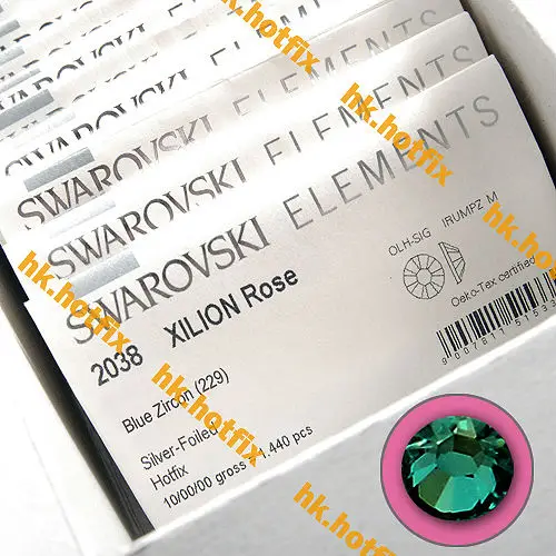 Swarovski элементы ss6 синий циркон ( 229 ) 1440 железа на 6ss горячей - исправление 2 мм Flatback