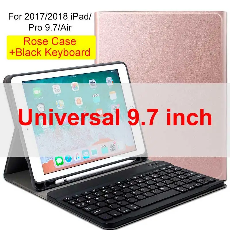 Universal 9.7 inch 1 WOWCASE клавиатура для iPad Pro 11 чехол Магнетическое умное Беспроводной Bluetooth клавиатура для iPad 11/12. 9/9. 7 дюймов чехол s Беспроводной клавиатура - Цвет: Universal 9.7 inch 1