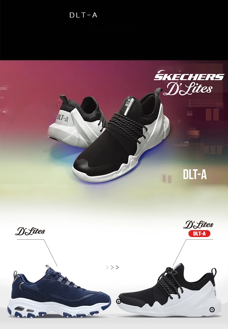 Skechers D'lites/Женская обувь на платформе; удобная дышащая мужская и женская обувь; высококачественные брендовые роскошные кроссовки; 88888157-BKW