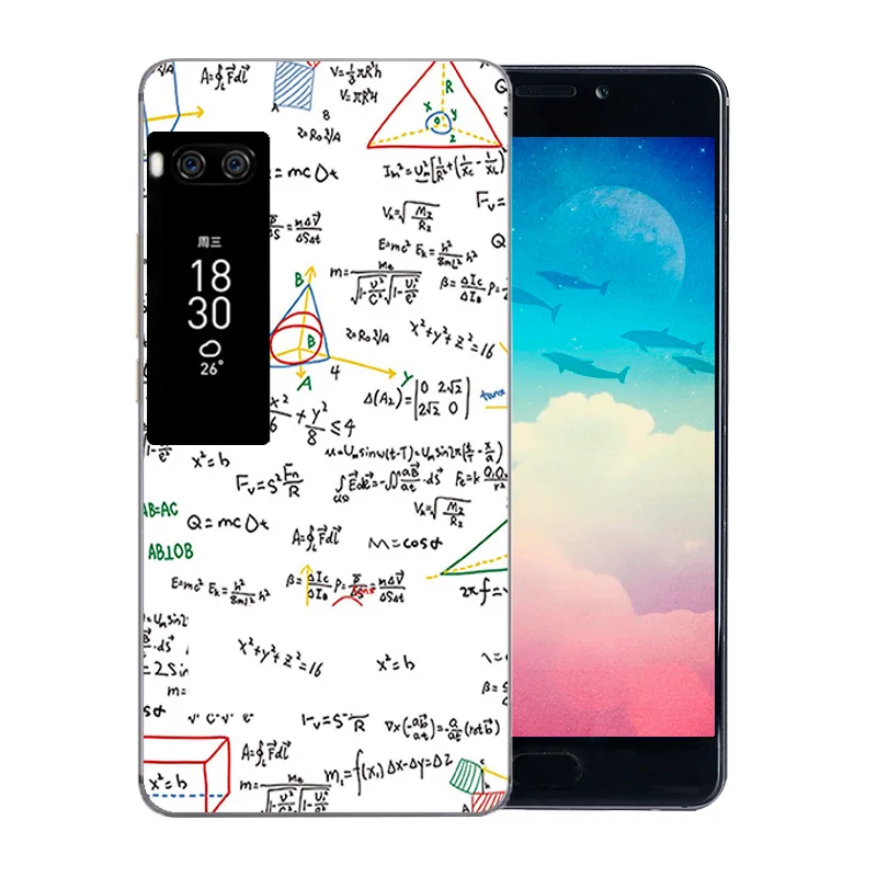 Силиконовый ТПУ 5 7 дюйма для Meizu Pro Plus чехол телефона с красочным узором мягкий