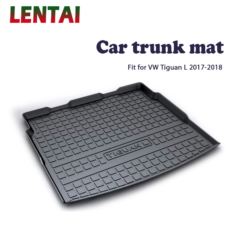 EALEN 1PC Car rear trunk Cargo mat For VW Tiguan L 2017 2018 Car Boot Liner Tray Waterproof Carpet Anti-slip mat Accessories