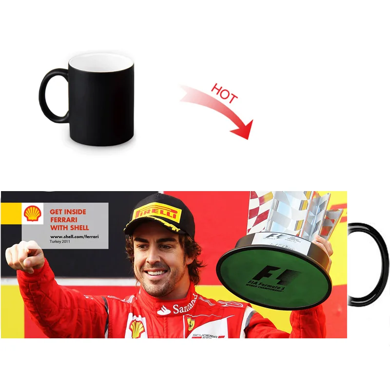 Керамическая кружка Fernando Alonso термочувствительные кружки с изменяющимся цветом
