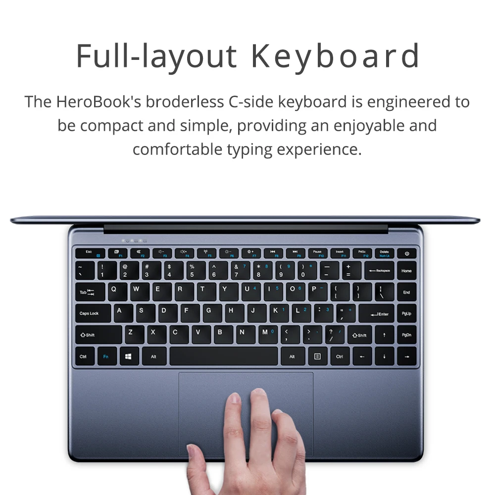 CHUWI HeroBook 14 1 дюймов 1920*1080 ноутбук с системой Windows 10 Intel E8000 Четырехъядерный 4 Гб ram 64