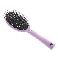 24 27 53 5cm purple round handle plastic makeup beauty hairbrush massage comb accessories heathy cushion paddle hair brush