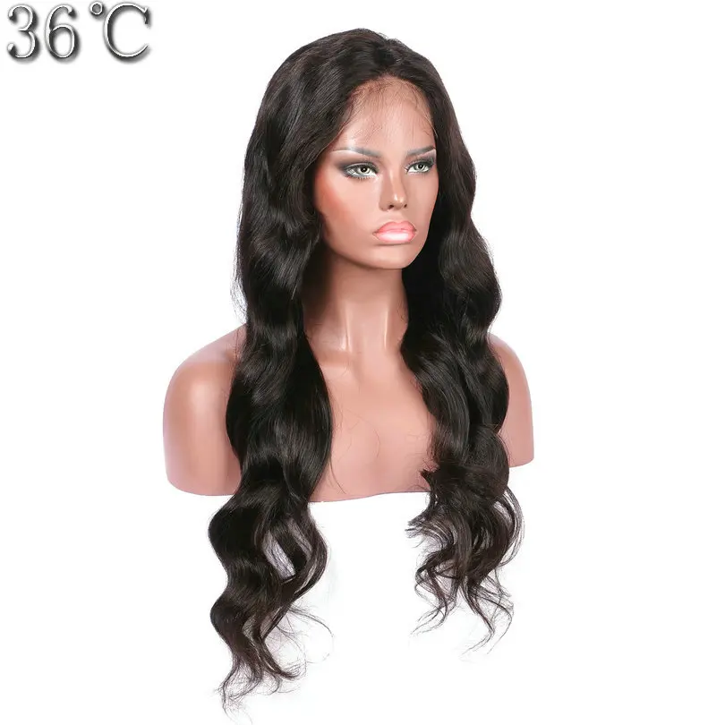 Вода волна человеческих волос парик перуанский Реми натуральный цвет средней