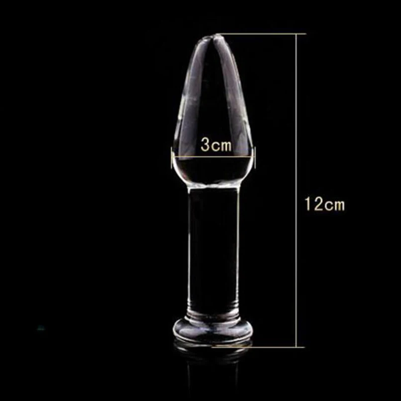 12*3cm Glass Anal Dildo Crystal Butt Plug Masturbation Stimulator Female Sex Toys for Women Adult Products Couples | Красота и