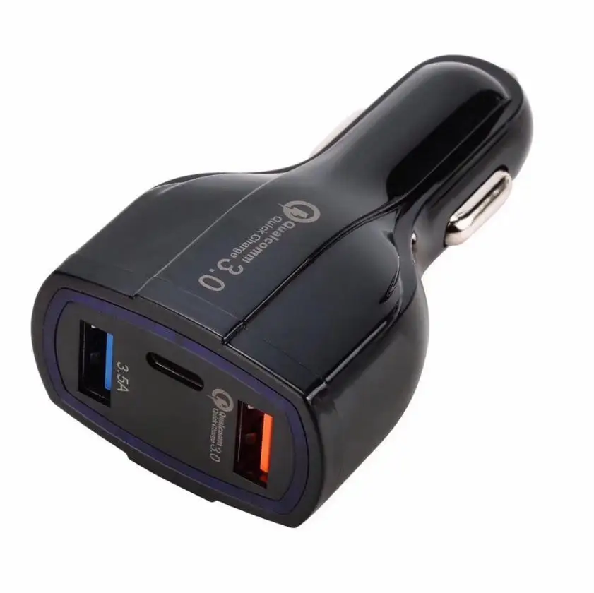 Hiperdeal Qualcomm Certified QC3.0 Быстрая зарядка с двойным портом USB + Type C быстрое