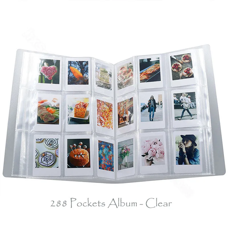 288 Pockets Album Аксессуары для фотокамер Fujifilm Instax Mini 90: качественный чехол/сумка/чехол из искусственной кожи, фотоальбом Instax Mini - Цвет: 288 Pockets Album