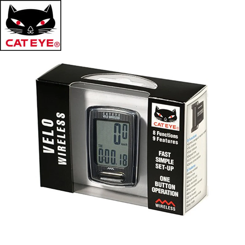 CATEYE велосипедный компьютер CC-VT230W Velo беспроводной Велосипедный Спидометр Водонепроницаемый Многофункциональный велосипедный компьютер секундомер 3 цвета