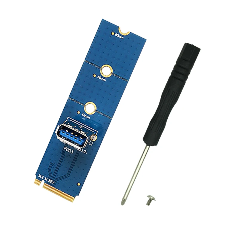 NGFF M.2 к USB 3 0 переходная карта M2 USB3.0 удлинитель PCI E 1х 16x слот конвертер для майнинга