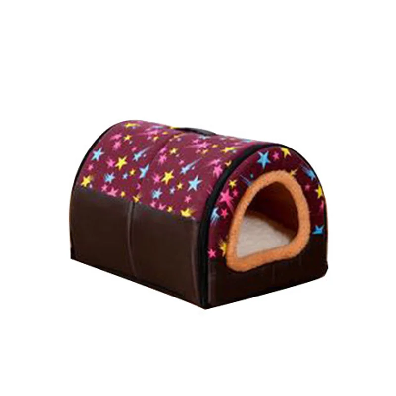 HEYPET Лежанка для питомца кошка котенок кровать Cama Para Cachorro Складная для маленьких собак кошек гнездо зимний теплый коврик для щенка - Цвет: 9