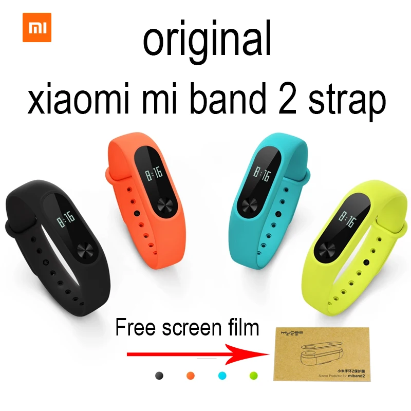 Оригинальный цветной ремешок Xiaomi Mi Band 2 Аксессуары для браслета сменный