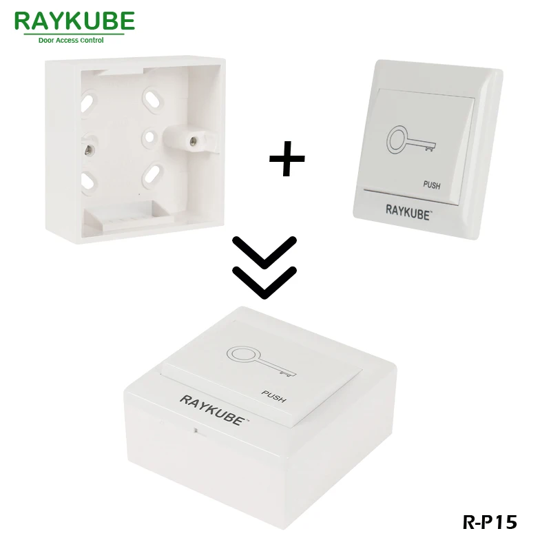 

RAYKUBE 86x86 Switch-Base For Exit Button Extra Installtion R-P15