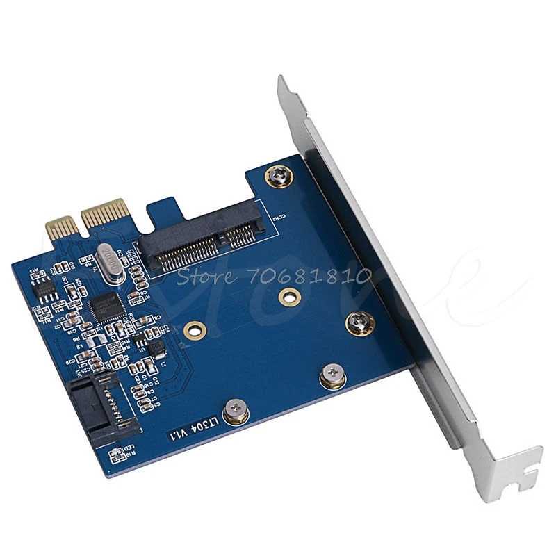 PCI E PCIe к mSATA SSD и SATA 3 0 комбинированный расширитель адаптер карта 6 Гбит/с Прямая