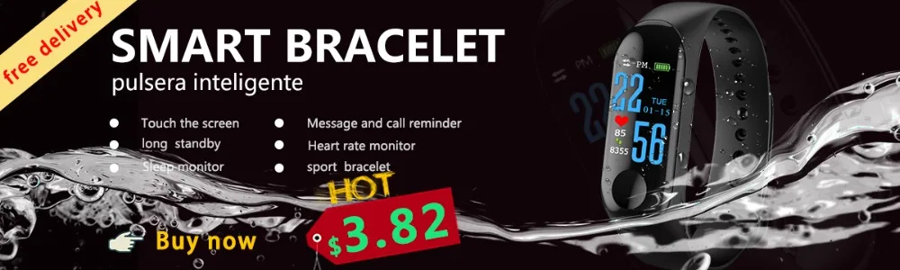 Смарт-браслет Smartband M3 для занятий спортом на открытом воздухе, фитнес-браслет, мониторинг сердечного ритма, кровяного давления, браслет, трекер PK Mi band 3
