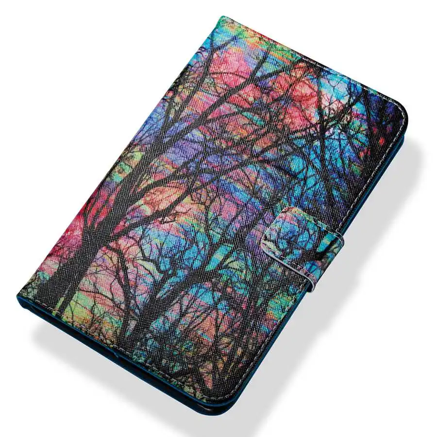 Модный чехол из искусственной кожи с 3D принтом для Kindle New Fire 7 2019 смарт Amazon kindle 2017