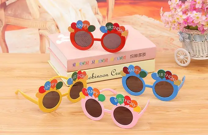 Очки для дня рождения Забавные свечи вечерние НКИ празднование воздушных шаров