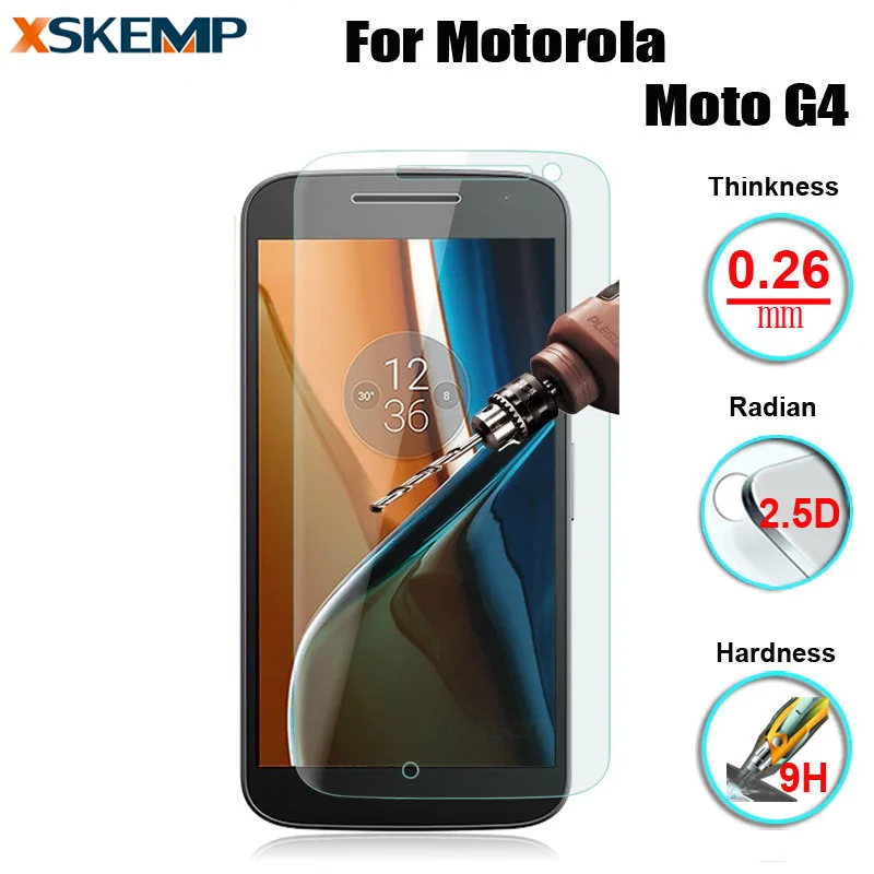 Закаленное стекло для Motorola Moto G4 2016 XT1622 пленка защита от царапин ультратонкая