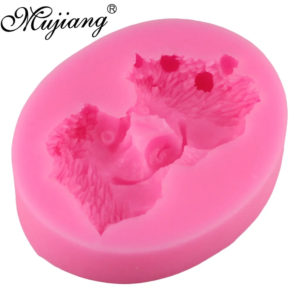 Mujiang Ежик силиконовые формы смолы глины мыло Плесень Gumpaste шоколадные конфеты формы для выпечки тортов инструменты для украшения тортов из мастики