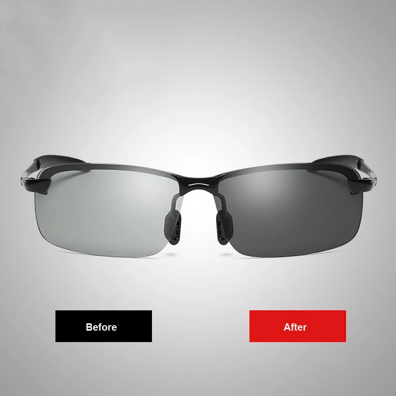 2018 New Driving Photochromic sunglasses men polarized Professional Discoloration Sun Glasses lentes de sol 3043 | Аксессуары для