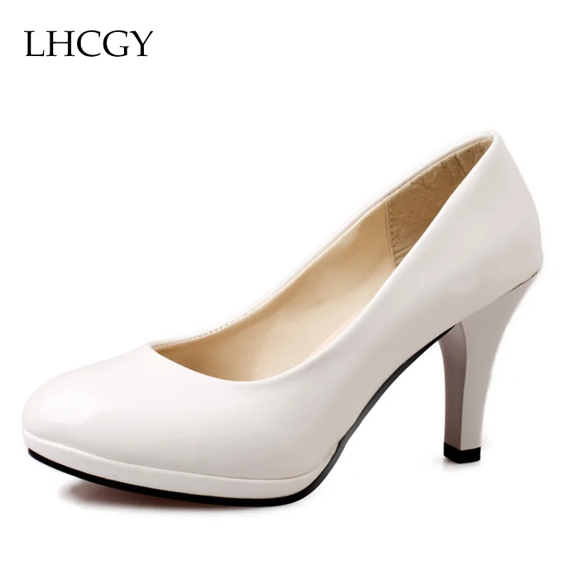 Женские туфли лодочки из лакированной кожи на высоком каблуке|patent leather high heels|high