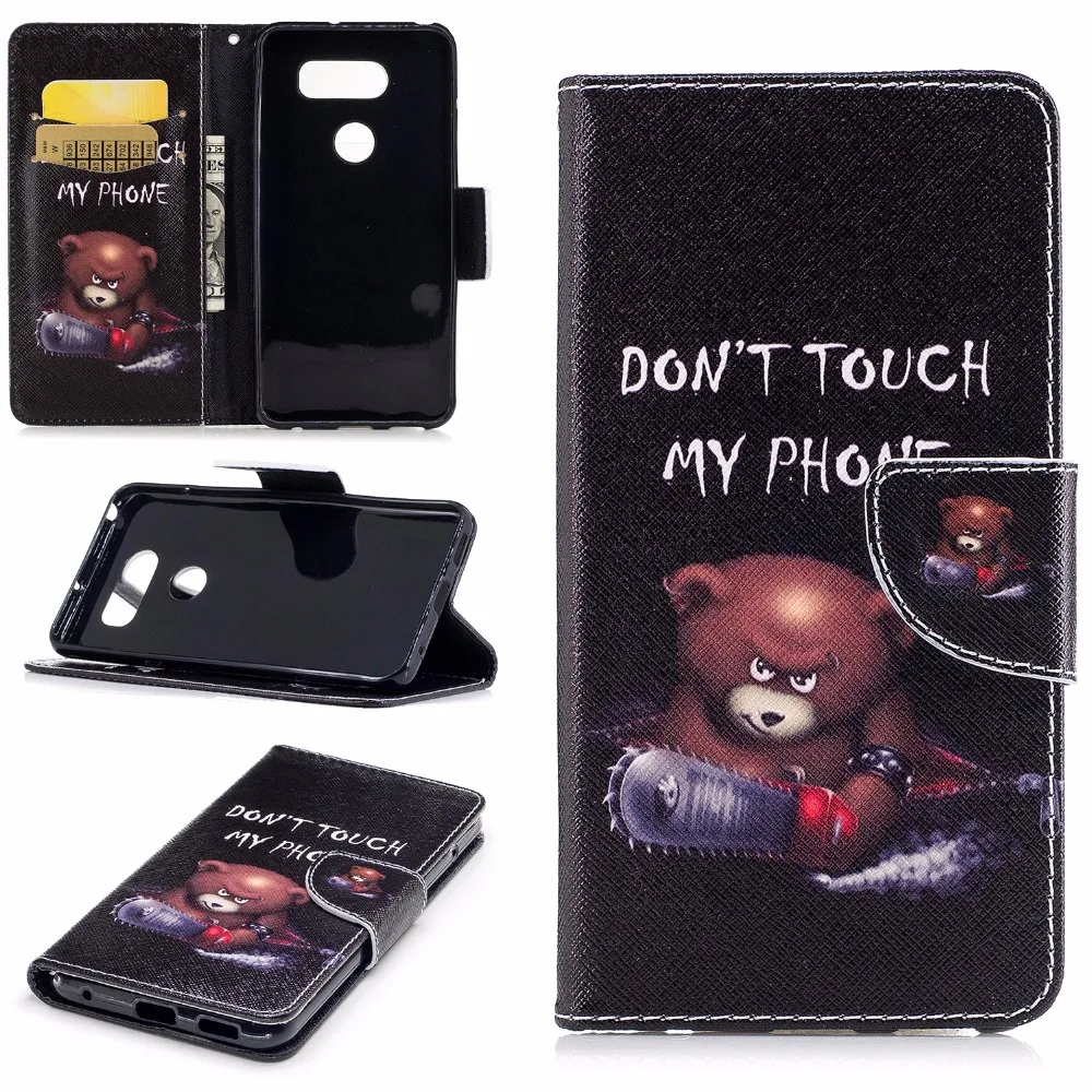 Coque Роскошные Флип кошелек Стенд чехол для LG V30 V 30 H930 искусственная кожа +