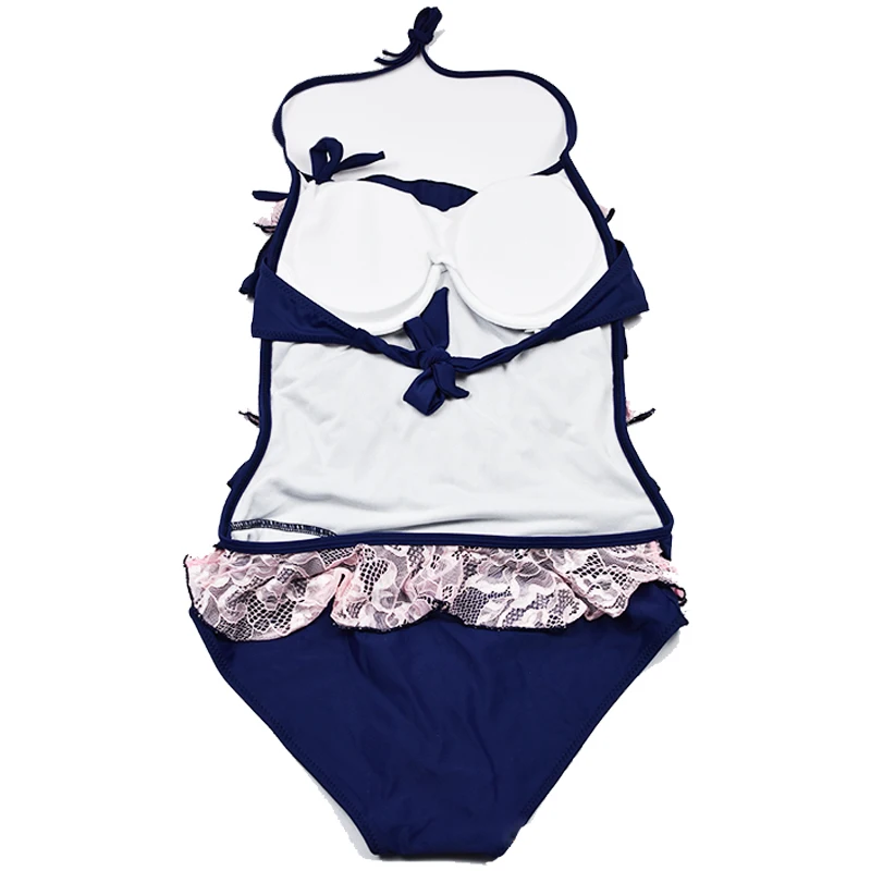 Дешевые Холтер Плавание костюм бикини Для женщин повязки Сексуальная Push Up Носите