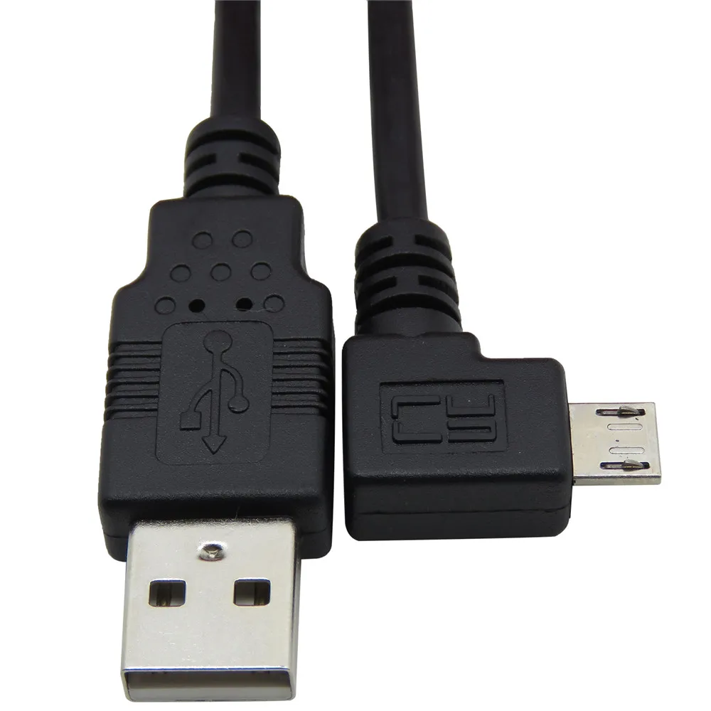 Micro USB к кабель для зарядки данных левый Угловой 90 градусов Samsung Moto HTC Nokia камера mp3