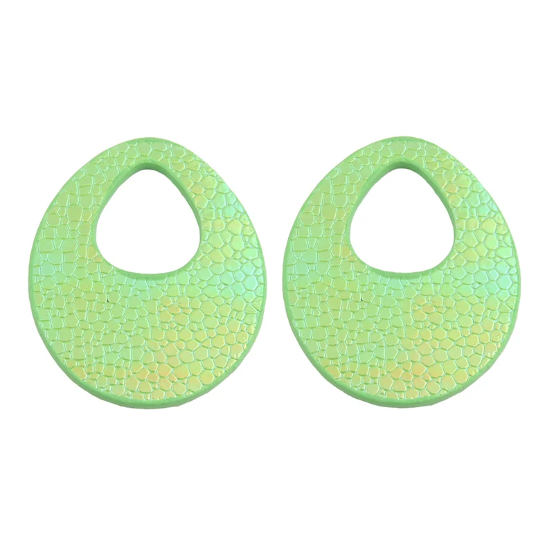 Женские кожаные серьги NeeFu WoFu аксессуары для женщин в форме капли воды большие