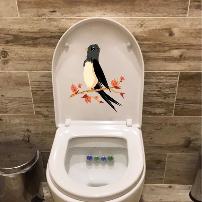 YOJA 18x21 6 см на ветке Забавный Туалет милое животное детская комната Настенный